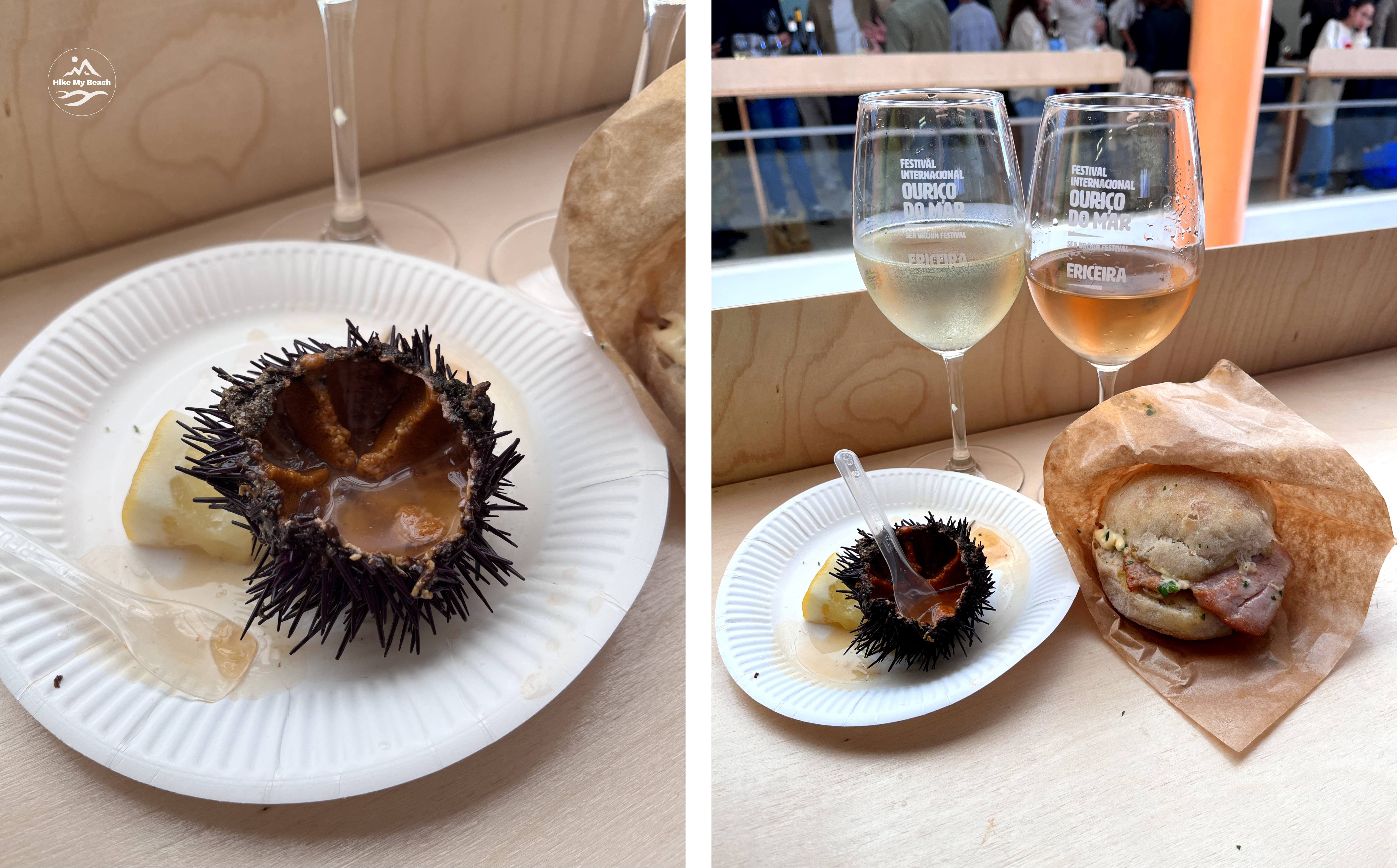 Sea urchin with white wine